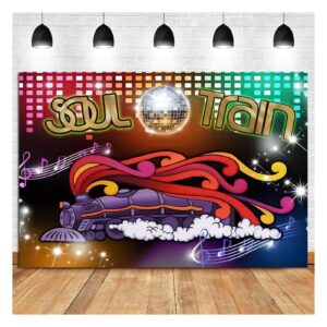 9x6ft 70's and 80's disco dancing prom party decor photo background 70's theme photography backdrop neon glow photo background studio props banner
