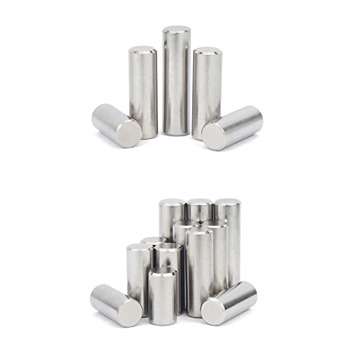 Othim 50 Pcs Dowel Pin, 304 Stainless Steel Shelf Support Pin Metal Fasten Elements Used on Precise Location, Diameter 3Mm,Length 5mm