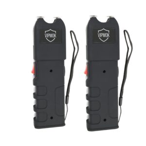 vipmok 928 type stun gun self-defense flashlight electric shocker (2 pack)