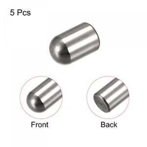 uxcell 8x12mm Dowel Pins, 5pcs 304 Stainless Steel Round Head Flat Chamfered End Dowel Pin Bunk Bed Pins Shelf Pegs Support Shelves Fasten Elements