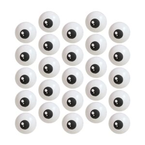 nuobesty 100pcs halloween eyeball balloons 5 inch inflatable thickened white latex balloons round eyeball aluminum film balloons for halloween party decoration supplies
