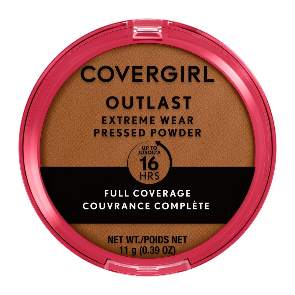 COVERGIRL Outlast Extreme Wear Pressed Powder, 875 Soft Sable, 0.38 oz