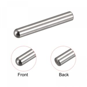 uxcell 10x70mm Dowel Pins, 304 Stainless Steel Round Head Flat Chamfered End Dowel Pin Bunk Bed Pins Shelf Pegs Support Shelves Fasten Elements