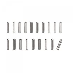 uxcell 1.2x8mm dowel pins, 100pcs 304 stainless steel round head flat chamfered end dowel pin bunk bed pins shelf pegs support shelves fasten elements