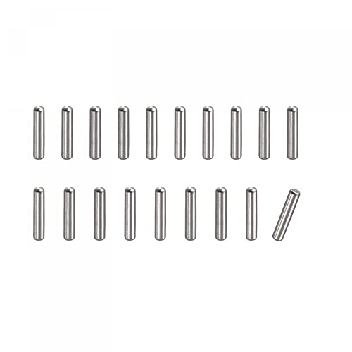 uxcell 1.2x8mm Dowel Pins, 100pcs 304 Stainless Steel Round Head Flat Chamfered End Dowel Pin Bunk Bed Pins Shelf Pegs Support Shelves Fasten Elements