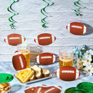 Gersoniel 30 Sets Football Party Decorations Football Hanging Swirls 2024 Football Birthday Decorations Game Day Sports Theme Party Supplies Indoor Outdoor Decor