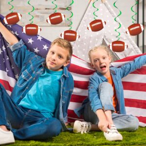 Gersoniel 30 Sets Football Party Decorations Football Hanging Swirls 2024 Football Birthday Decorations Game Day Sports Theme Party Supplies Indoor Outdoor Decor