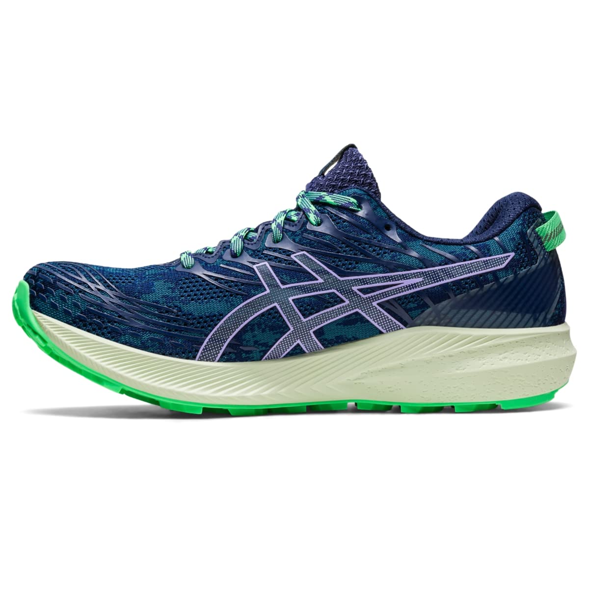 ASICS Women's Fuji Lite 3 Running, 8, Ink Teal/Digital Violet