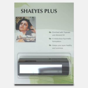 Shahnaz Husain Herbals Natural Kajal | Shaeyes Plus | Long-Lasting Kajal for Eyes | Goodness of Natural Oils and Herbal Extract | 2 grams