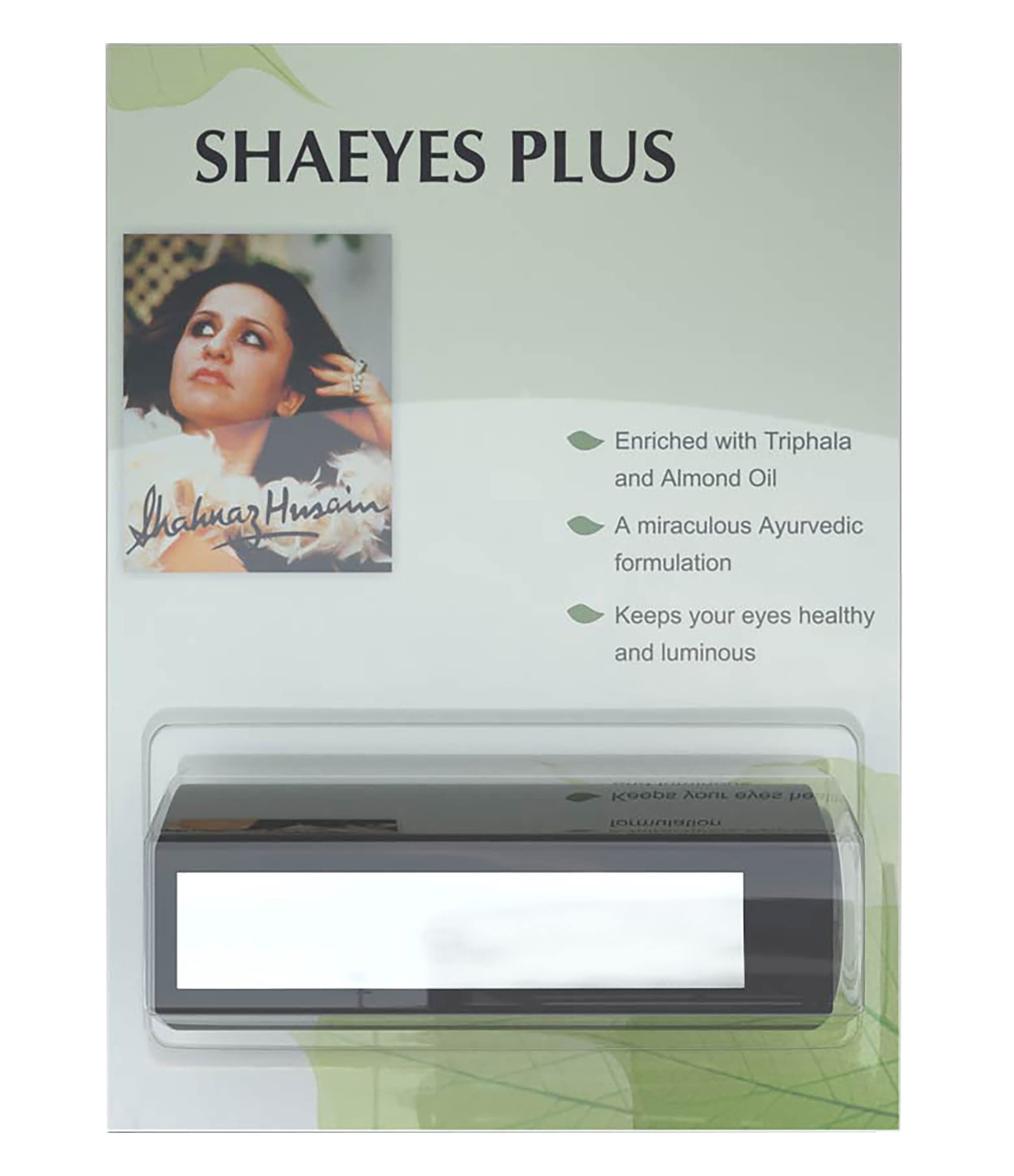 Shahnaz Husain Herbals Natural Kajal | Shaeyes Plus | Long-Lasting Kajal for Eyes | Goodness of Natural Oils and Herbal Extract | 2 grams