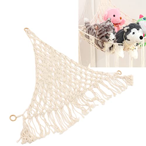 Stuffed Animal Hammock, Cotton Rope Plush Net Hand Knitted for Storage (Type 1)