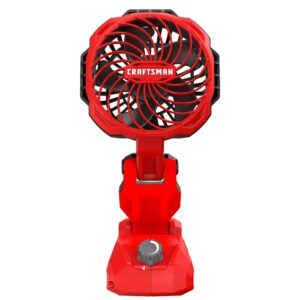craftsman v20 cordless personal fan, compact and collapsible, bare tool only (cmce010b)