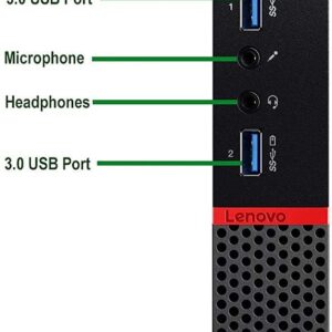 Lenovo ThinkCentre M700q Desktop Mini Computer Intel i5-6500T 4K, 32GB DDR4 RAM New 512GB SSD, Built-in AX210 Wi-Fi 6E, HDMI Win10 Pro, Wireless Keyboard with Touchpad, HTPC Combination(Renewed)