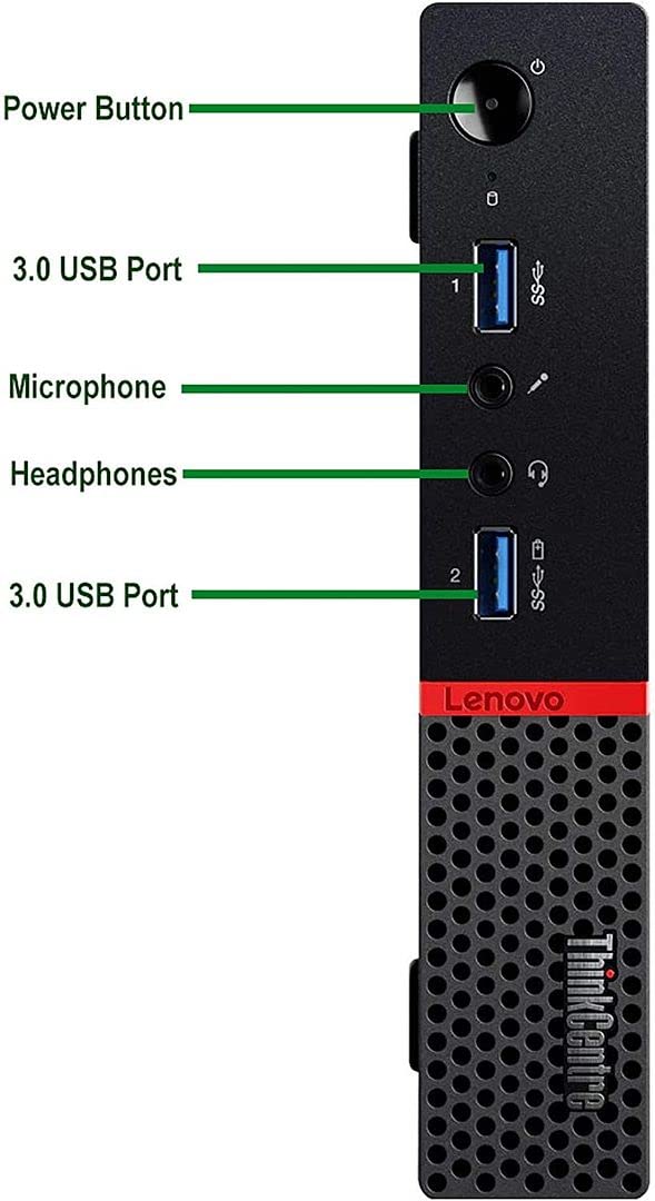 Lenovo ThinkCentre M700q Desktop Mini Computer Intel i5-6500T 4K, 32GB DDR4 RAM New 512GB SSD, Built-in AX210 Wi-Fi 6E, HDMI Win10 Pro, Wireless Keyboard with Touchpad, HTPC Combination(Renewed)