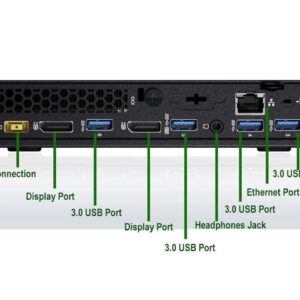 Lenovo ThinkCentre M700q Desktop Mini Computer Intel i5-6500T 4K, 32GB DDR4 RAM New 512GB SSD, Built-in AX210 Wi-Fi 6E, HDMI Win10 Pro, Wireless Keyboard with Touchpad, HTPC Combination(Renewed)