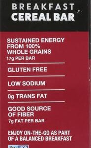 KIND Breakfast Cereal Bars, Gluten Free Snacks, Cinnamon with Almonds, 9.3oz Box (6 Bars)