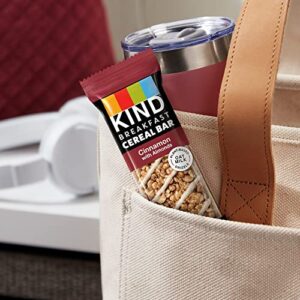 KIND Breakfast Cereal Bars, Gluten Free Snacks, Cinnamon with Almonds, 9.3oz Box (6 Bars)