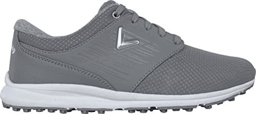 Callaway Women's Marin Golf Shoe, Grey, 8