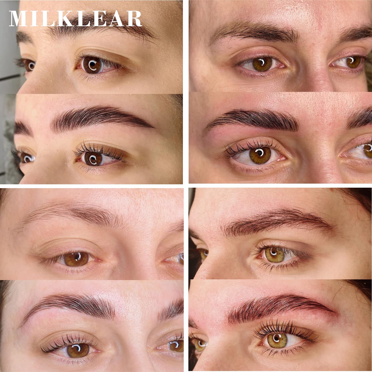 MILKLEAR Lash Lift Kit and Eyebrow Lamination Kit Eyelash Perm Kit Lifting and Curling for Home DIY Salon Result Last 6-8weeks