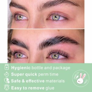 MILKLEAR Lash Lift Kit and Eyebrow Lamination Kit Eyelash Perm Kit Lifting and Curling for Home DIY Salon Result Last 6-8weeks