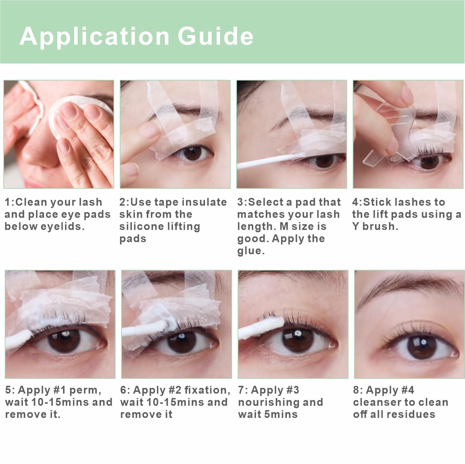 MILKLEAR Lash Lift Kit and Eyebrow Lamination Kit Eyelash Perm Kit Lifting and Curling for Home DIY Salon Result Last 6-8weeks