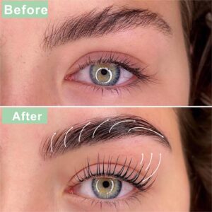 MILKLEAR Lash Lift Kit and Eyebrow Lamination Kit Eyelash Perm Kit Lifting and Curling for Home DIY Salon Result Last 6-8weeks