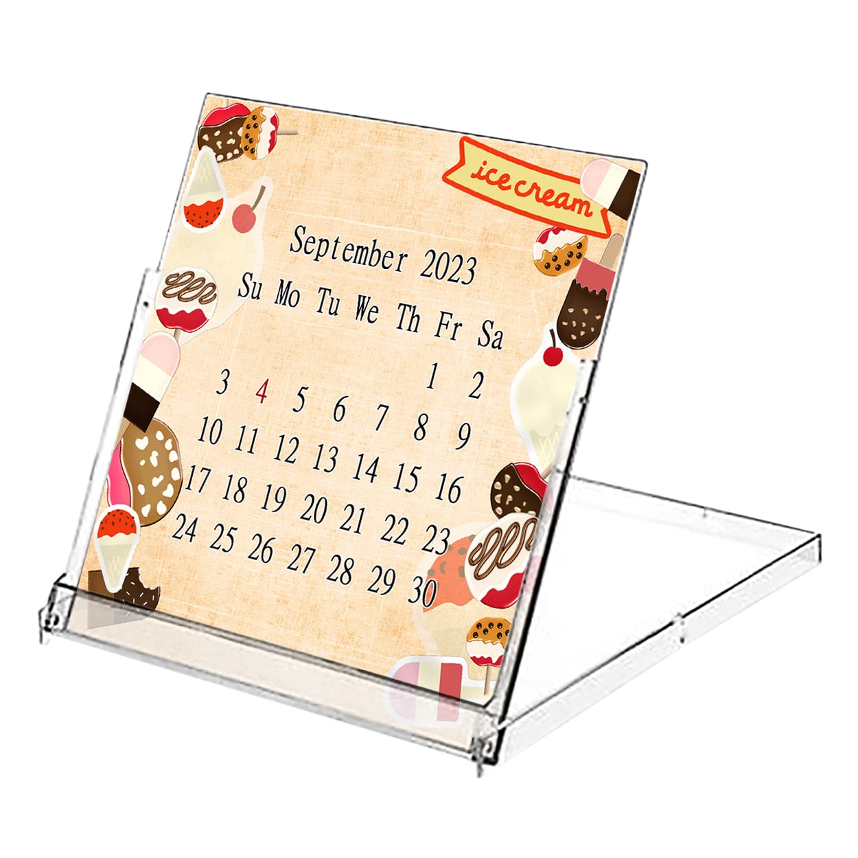 2023-2024 CD-Style Desk Calendar 16 Months Calendar/Planner / (Edition #025)