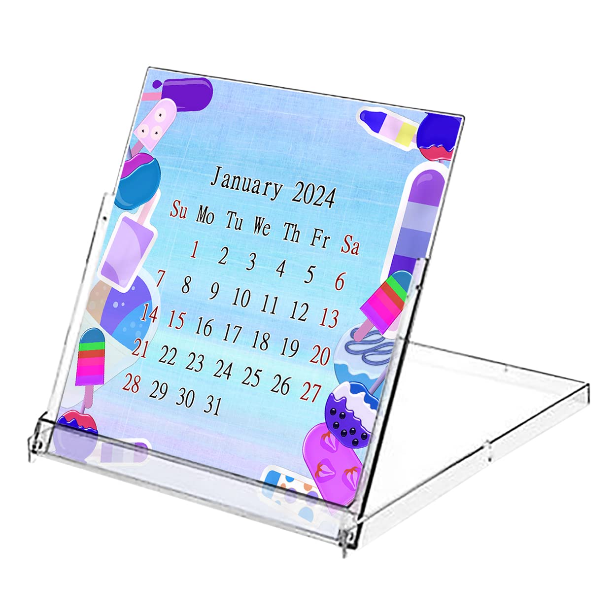 2023-2024 CD-Style Desk Calendar 16 Months Calendar/Planner / (Edition #025)