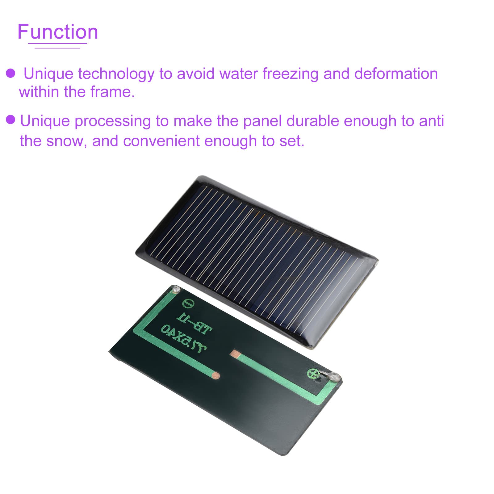 DMiotech 5 Pack 4.5V 60mA 77.5mm x 40mm Mini Solar Panel Cell for DIY Electric Power Project
