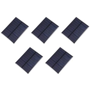 dmiotech 5 pack 5v 1.2w 110mm x 69mm mini solar panel cell for diy electric power project
