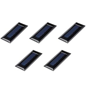 dmiotech 5 pack 0.5v 80ma 55mm x 21mm mini solar panel cell for diy electric power project