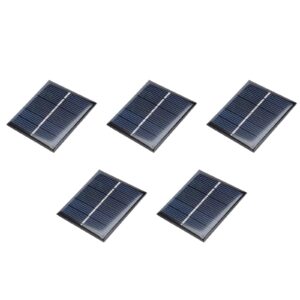 dmiotech 5 pack 3v 110ma 60mm x 55mm mini solar panel cell for diy electric power project