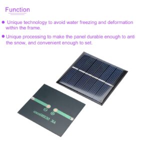 DMiotech 5 Pack 3V 110mA 60mm x 55mm Mini Solar Panel Cell for DIY Electric Power Project