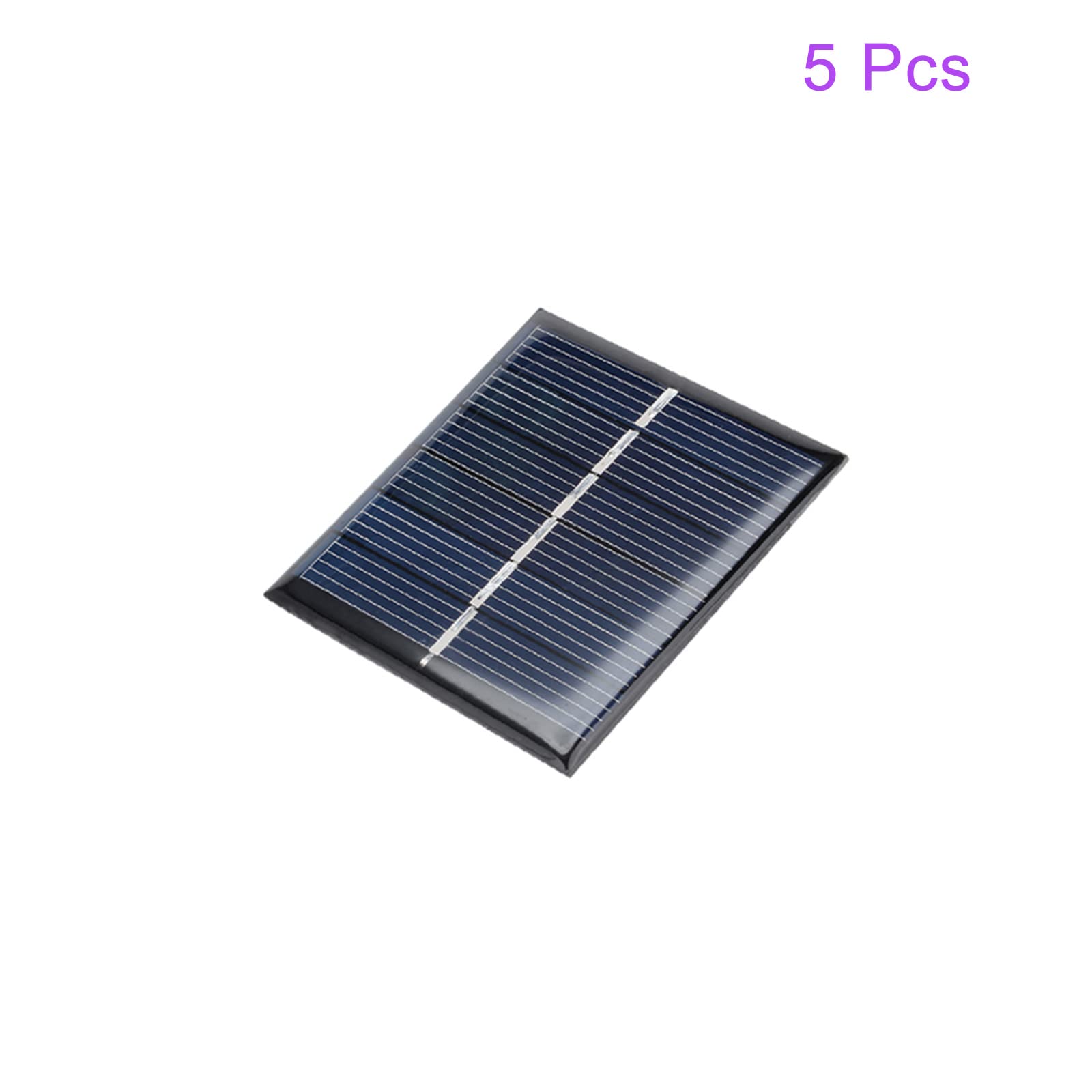 DMiotech 5 Pack 3V 110mA 60mm x 55mm Mini Solar Panel Cell for DIY Electric Power Project