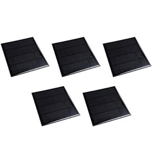 dmiotech 5 pack 5v 300ma 104mm x 140mm mini solar panel cell for diy electric power project