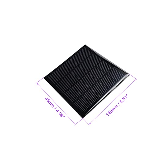 DMiotech 5 Pack 5V 300mA 104mm x 140mm Mini Solar Panel Cell for DIY Electric Power Project