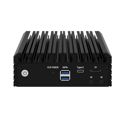 HUNSN Micro Firewall Appliance, Mini PC, OPNsense, VPN, Router PC, Intel N6005, RJ03l, AES-NI, 4 x Intel 2.5GbE I226-V LAN, Type-C, TF, M.2 WiFi 6 Slot, 16G RAM, 256G SSD