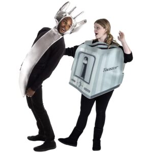 fork and toaster halloween couples costume - funny dark humor themed joke
