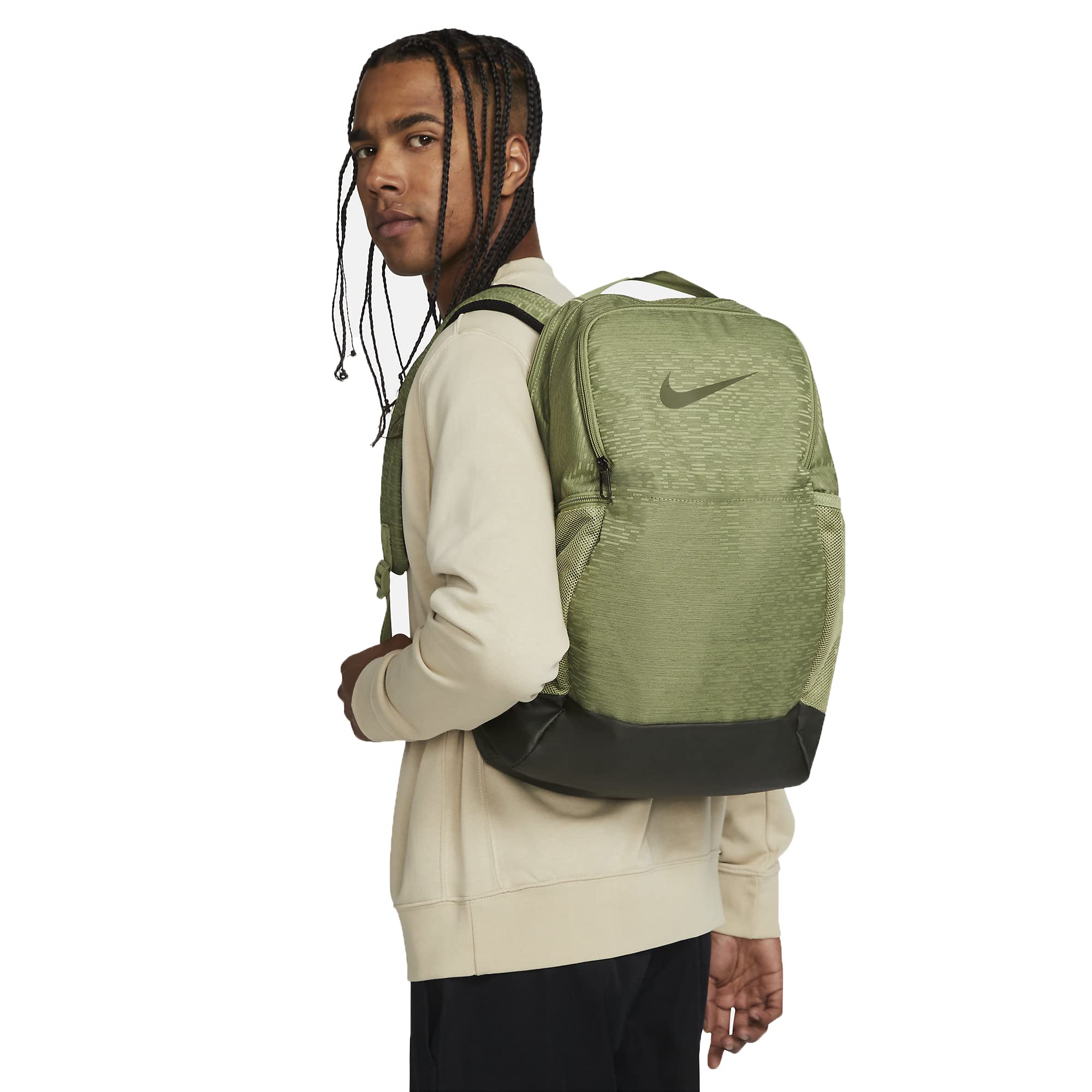 Nike Brasilia 9.5 Alligator/Sequoia/Rough Green DH7712-334 Adult Unisex Backpack 24L