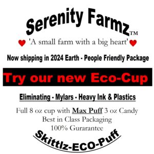 Serenity Farmz Freeze Dried Eco Puff Candy Hand Crafted Small Farm 3 oz Packaging May Vary