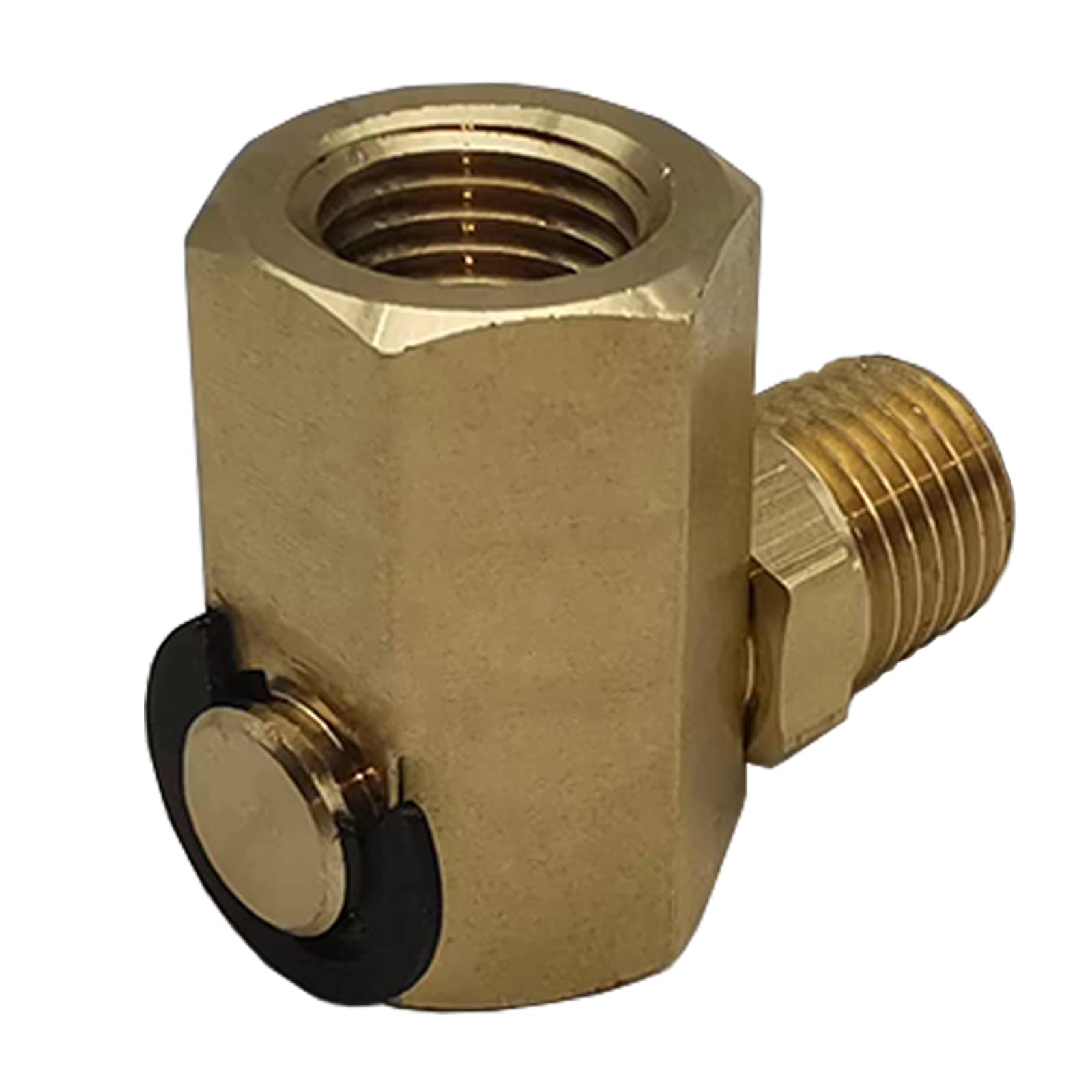 50310 Swivel Joint for Air Hose Reel 1/4'' FPT * 1/4'' MPT 90 Deg Swivel Fitting, 5/16-18G Male/Female