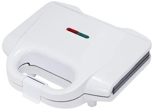 amazon basics waffle maker 2-slices white with non-stick coating and easy to clean, 700w