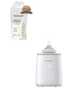 momcozy breastmilk storing bags 50pcs & momcozy smart baby bottle warmer