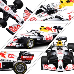 HTLNUZD Bburago 1:43 2021 Racing RB16B #33 Formula F1Max Verstappen 2nd Turkish1/43 Diecast Alloy Collectible Toy Car Model (Hardcover Version)