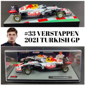 HTLNUZD Bburago 1:43 2021 Racing RB16B #33 Formula F1Max Verstappen 2nd Turkish1/43 Diecast Alloy Collectible Toy Car Model (Hardcover Version)