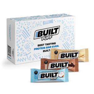 built protein bars, variety pack, 12 bars, gluten free, protein snacks, 17g high protein, collagen, chocolate protein bar, perfect breakfast bar, on the go protein snack, post workout