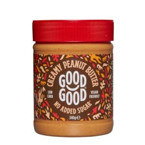 good good creamy peanut butter keto friendly - low carb & no added sugars - vegan - no palm oil or preservatives - non-gmo - 12 oz / 340g (pack of 1)