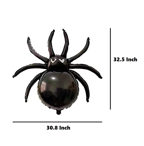 32.5" Spider Foil Balloons - Halloween Black Spiders Animal Spooky Balloon for New Year Party Decoration Supplier