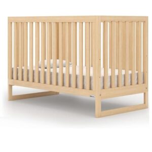 dadada baby’s 3-in-1 austin convertible crib - newborn essentials baby bed fits standard crib mattress - adjustable bed base - natural