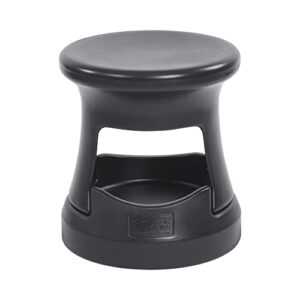 ecr4kids storage wobble stool, 15in seat height, active seating, black
